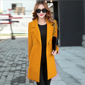 Autumn Winter Jacket Women Overcoat Wool Coat